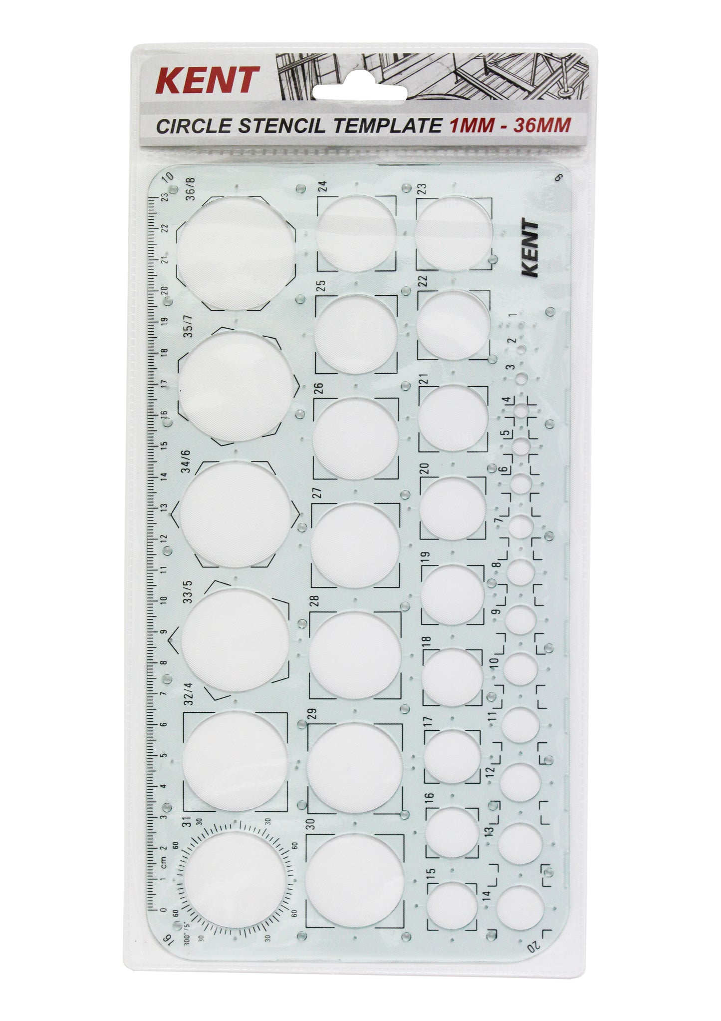KENT Circle & Oval Stencil Templates