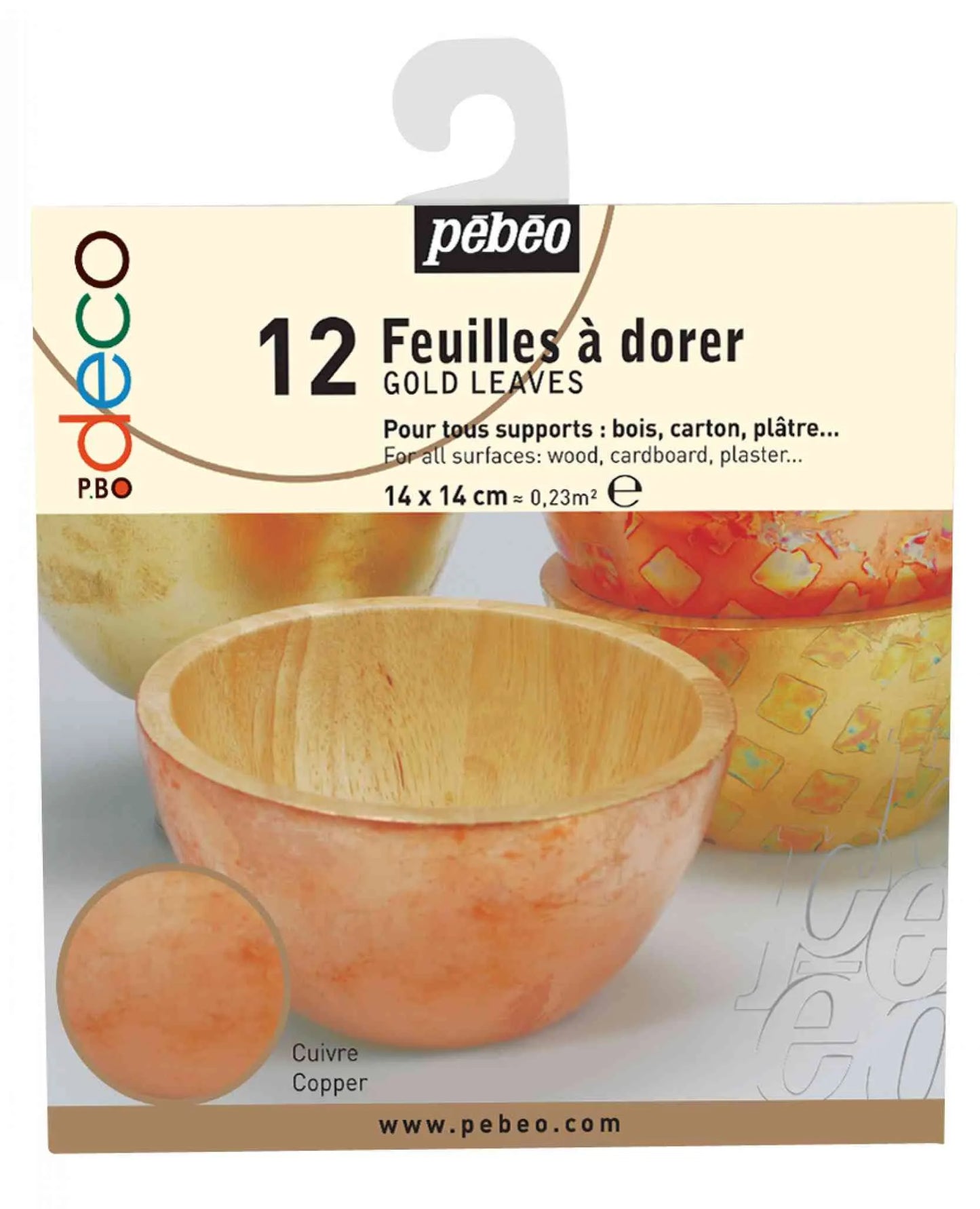PEBEO Deco Foil Leaves 12 Pack