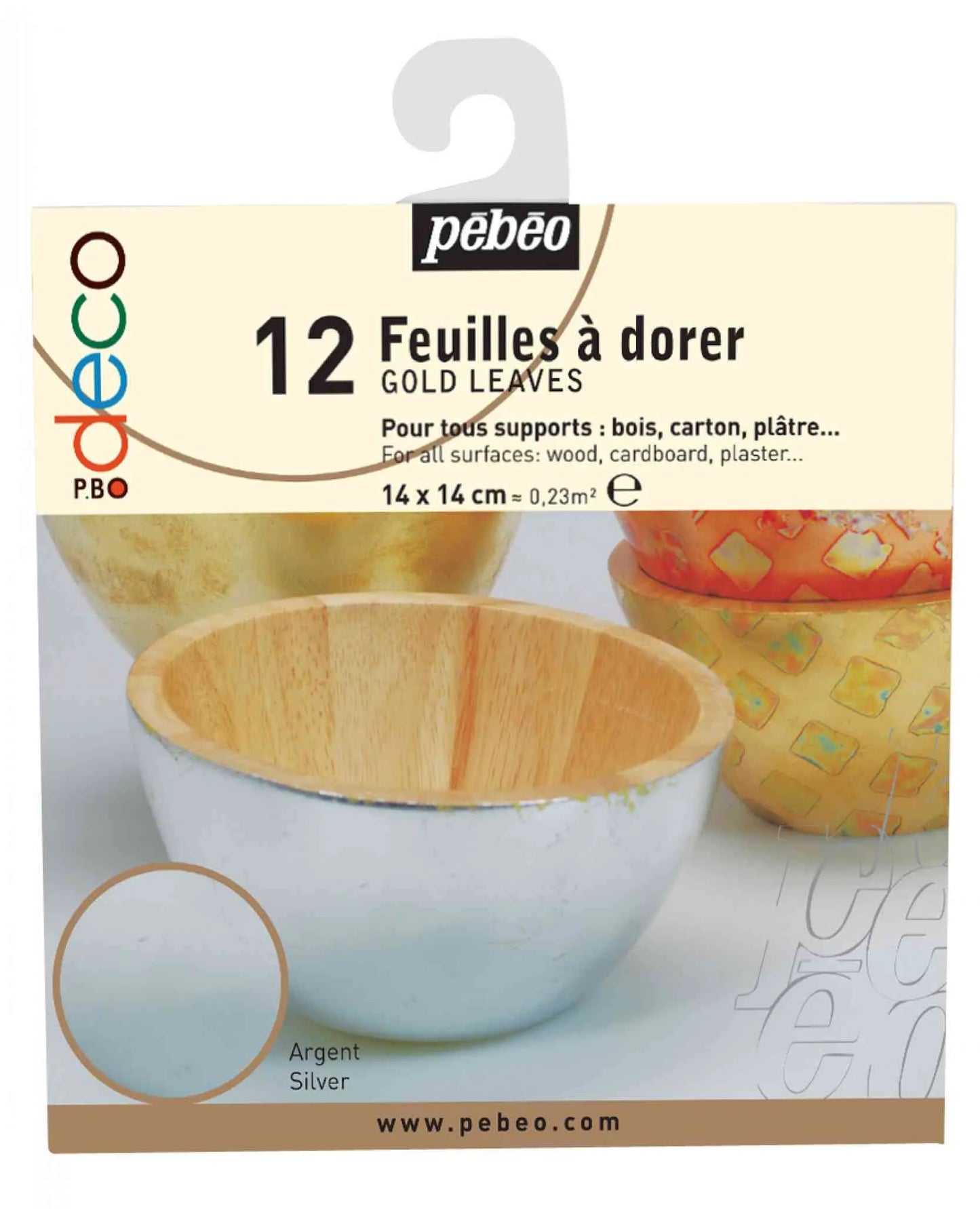 PEBEO Deco Foil Leaves 12 Pack