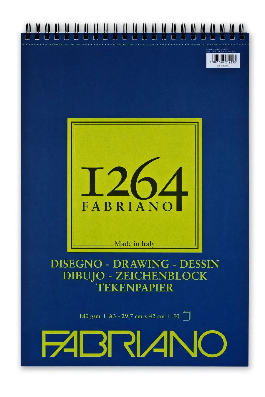 FABRIANO 1264 Drawing Pad Spiral (Green)
