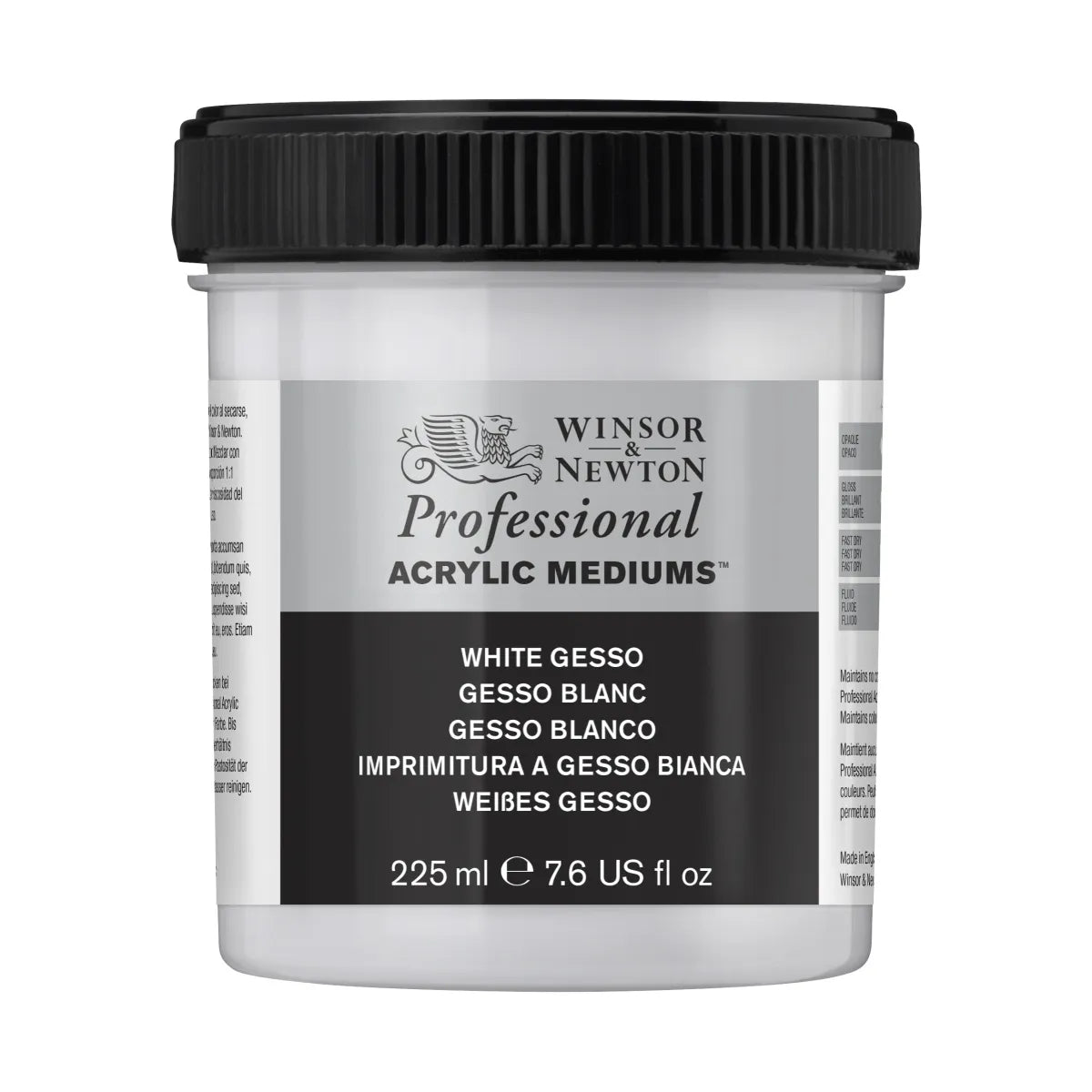 WINSOR & NEWTON Professional Artists Acrylic Mediums White Gesso