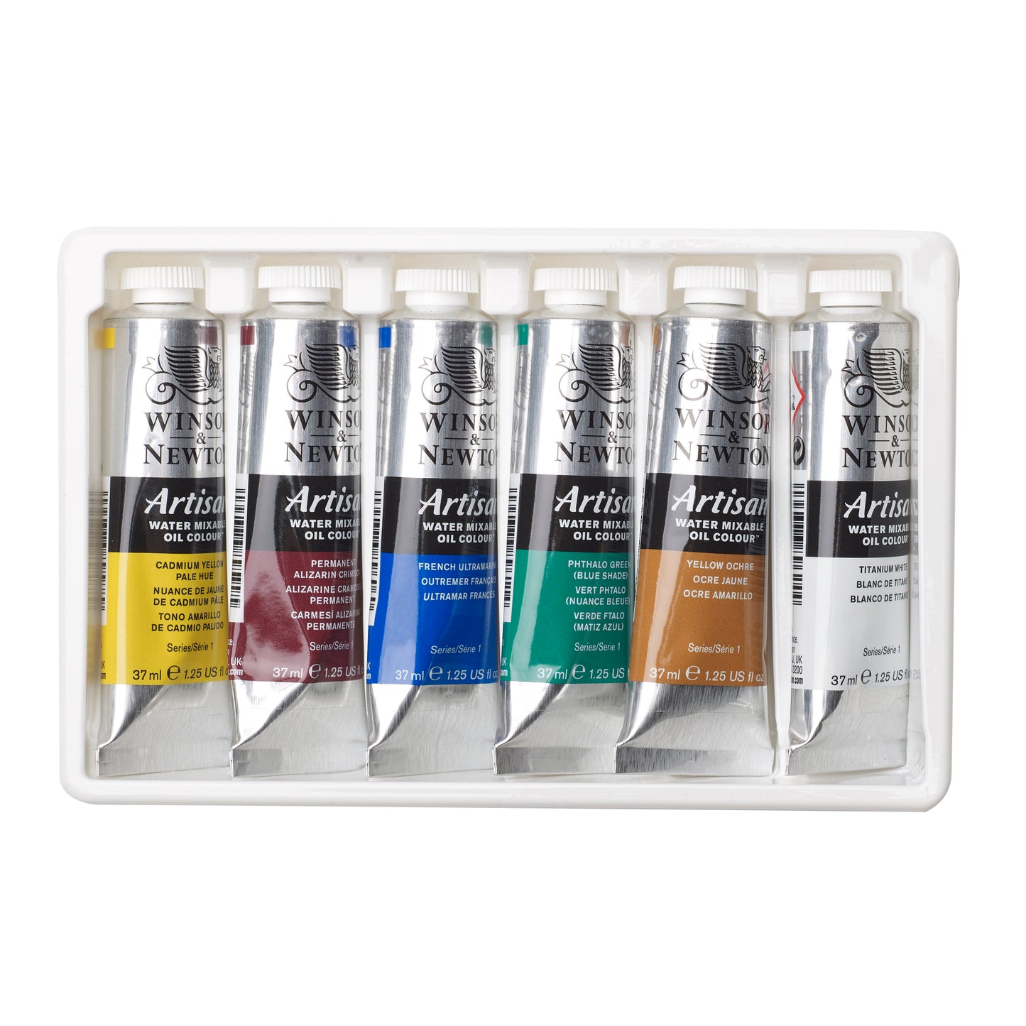 WINSOR & NEWTON Artisan Water Mixable Oil Colour Beginners Set of 6 37ml Tubes
