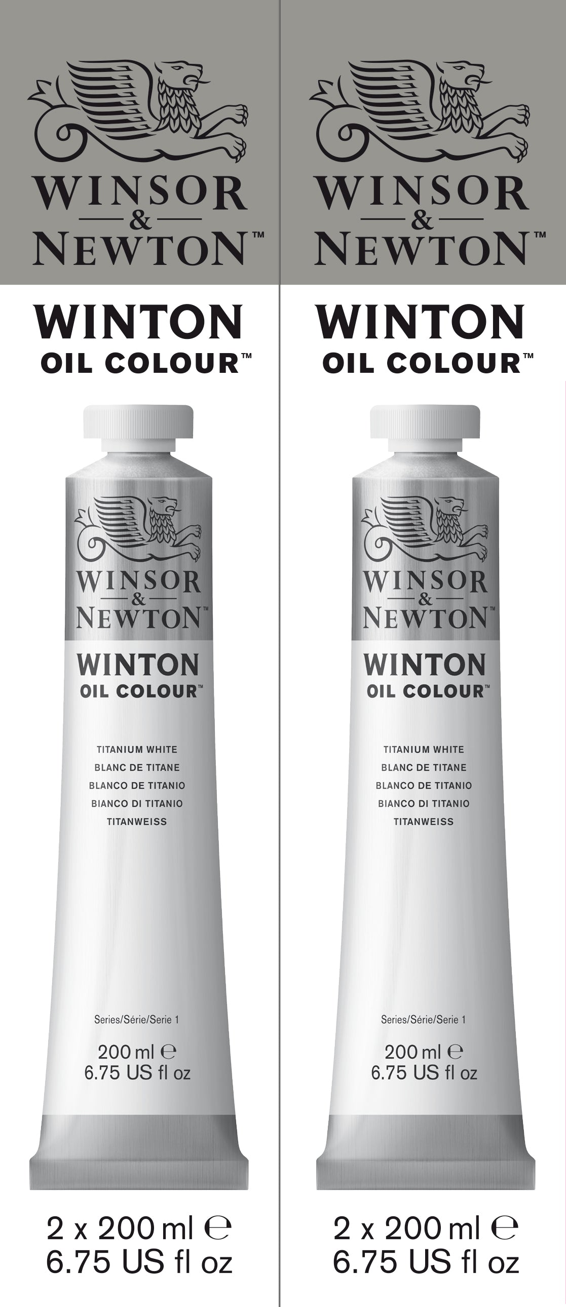 WINSOR & NEWTON Winton Oil Colour 200ml Twin Pack