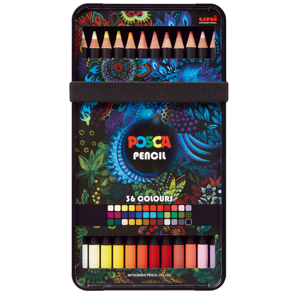 UNI POSCA Artist Quality Coloured Pencils Set of 36