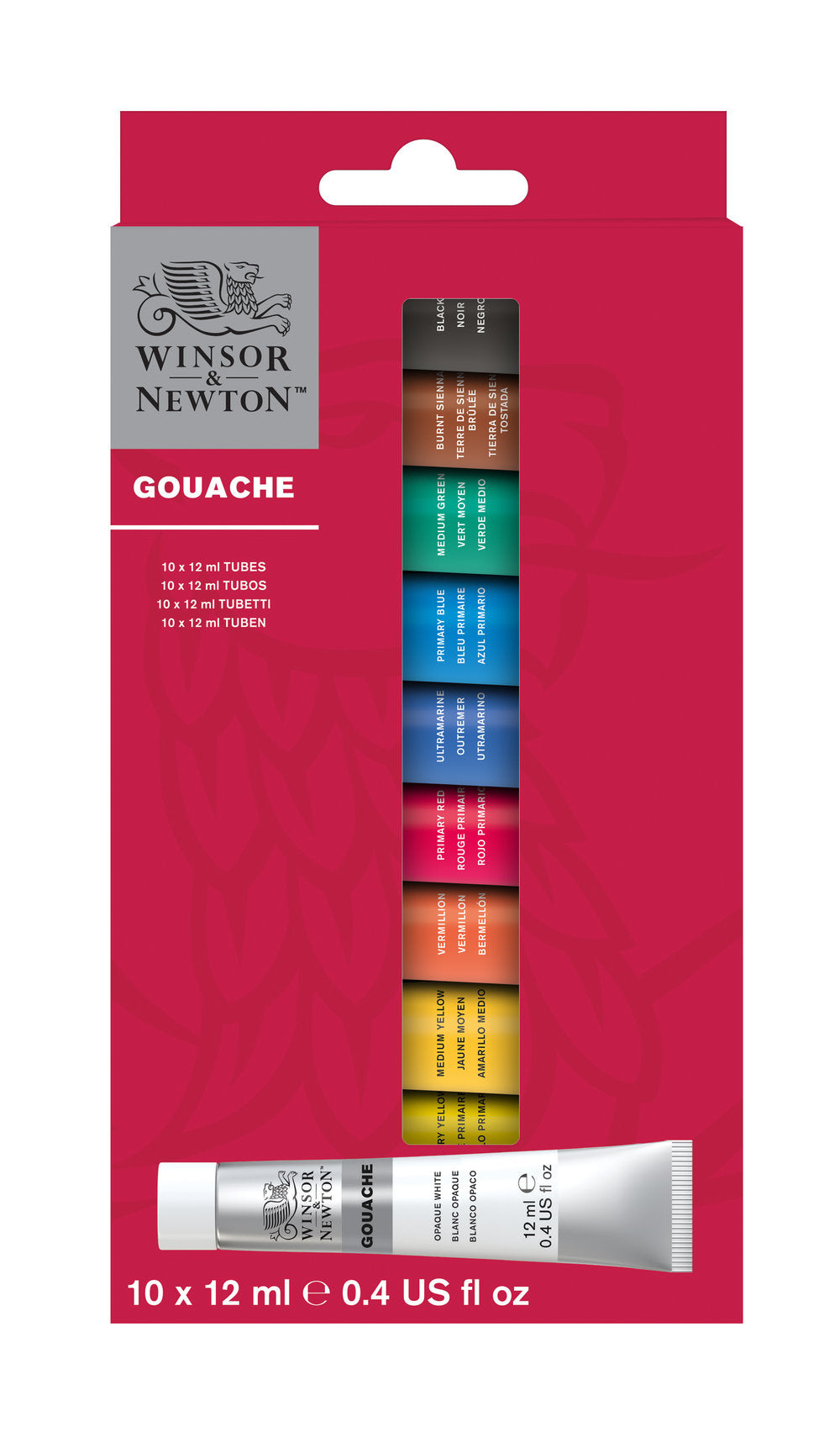 WINSOR & NEWTON Gouache Set 10 x 12ml Tubes