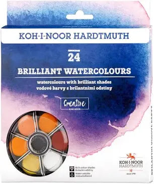 KOH-I-NOOR Hardtmuth Brilliant Watercolours 24
