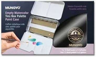 MUNGYO Empty Watercolour Tin