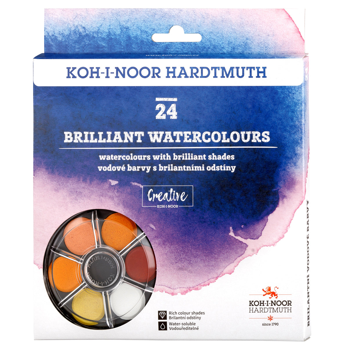 KOH-I-NOOR Hardtmuth Brilliant Watercolours 24
