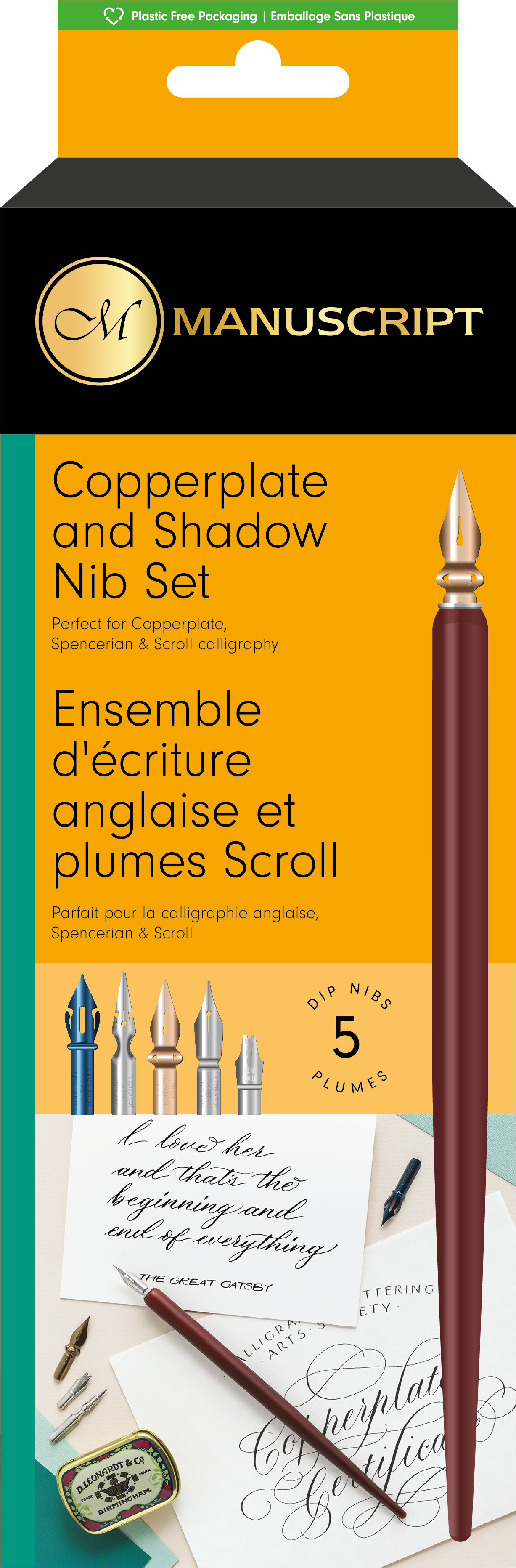 MANUSCRIPT Leonardt Beginners Dip Pen & Ink Set