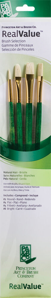 PRINCETON Real Value Green Handle Brush Sets