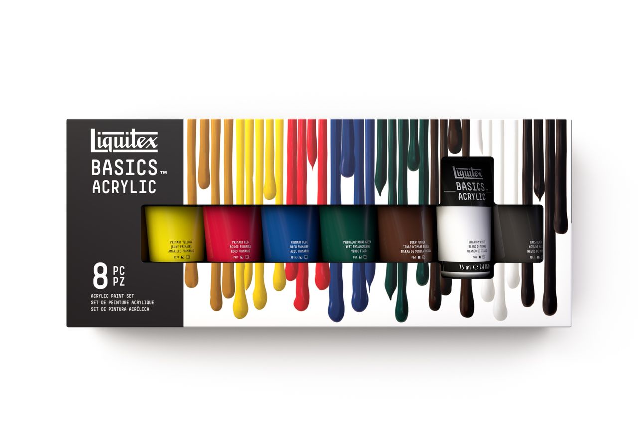 LIQUITEX Basics Acrylic Paint Set 8pc