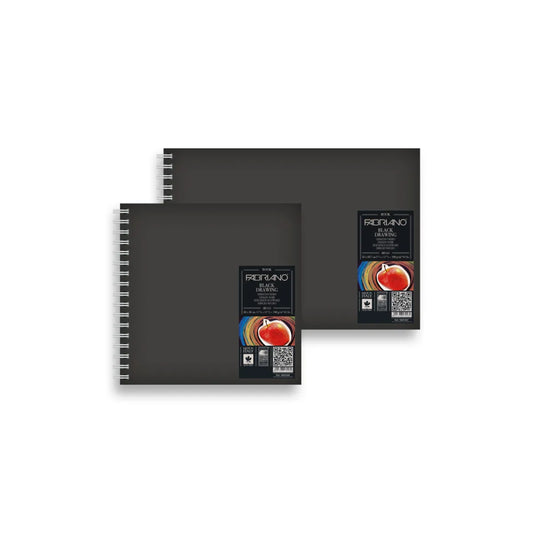 FABRIANO Black Drawing Books 190gsm 40 Sheets