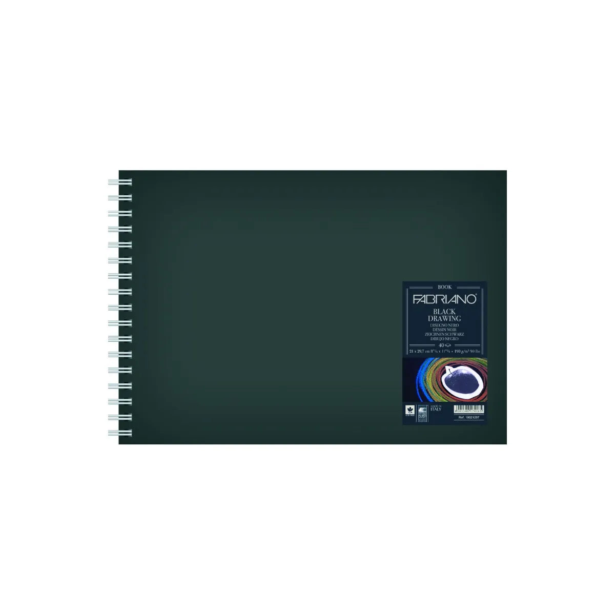 FABRIANO Black Drawing Books 190gsm 40 Sheets