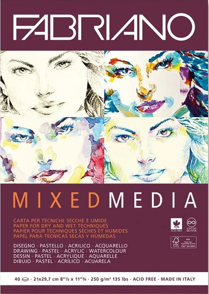 FABRIANO Mixed Media Paper Pads