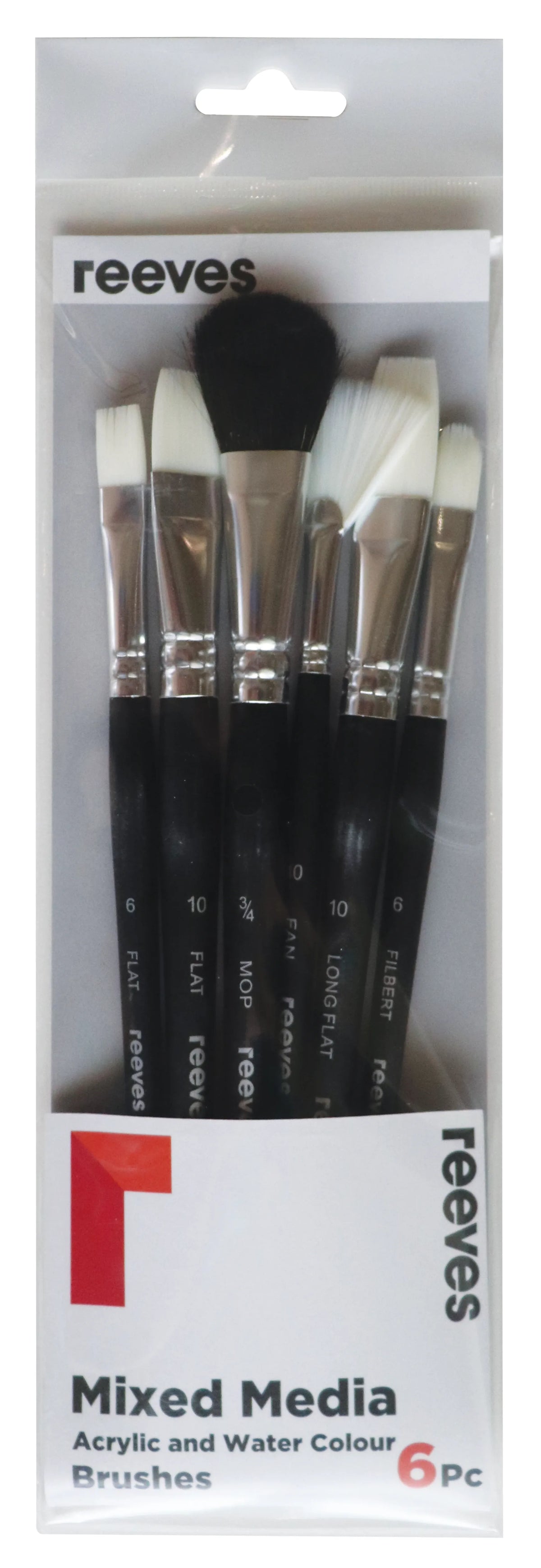 REEVES Mixed Media Brush Set 6pc