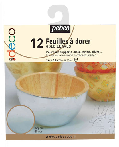 PEBEO Deco Foil Leaves 12 Pack