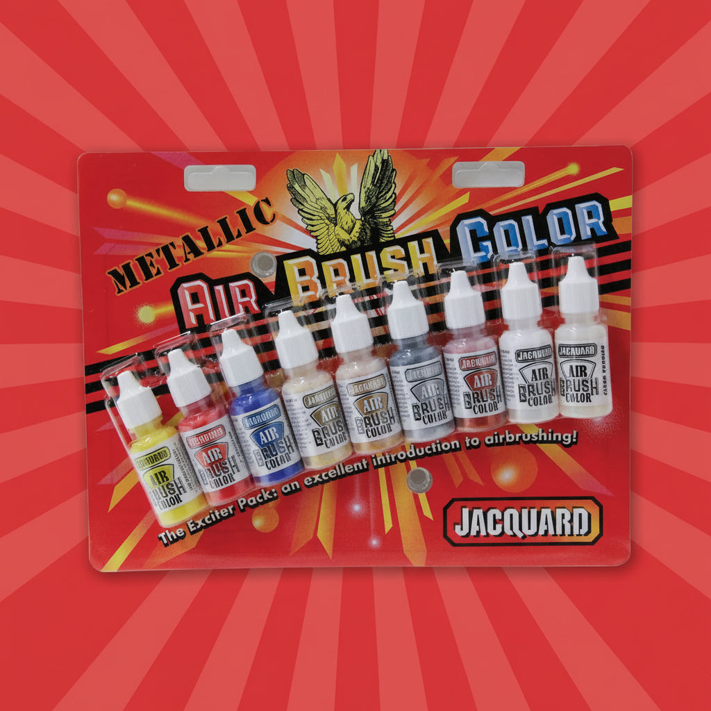 JACQUARD Airbrush Colour Fluid Acrylic Exciter Packs