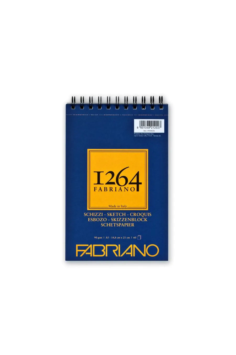 FABRIANO 1264 Sketch Pad Spiral (Orange)