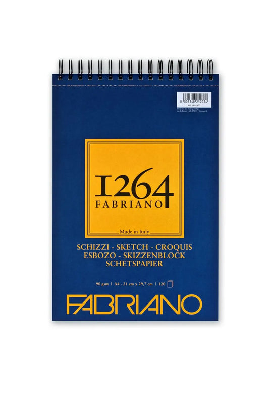 FABRIANO 1264 Sketch Spiral Pad (Orange) 90gsm