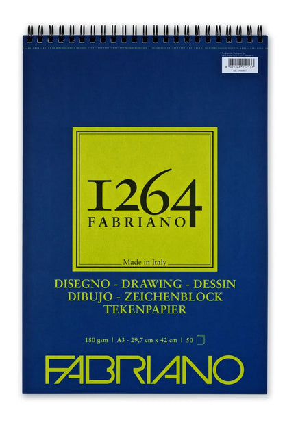 FABRIANO 1264 Drawing Spiral Pad (Green) 180gsm