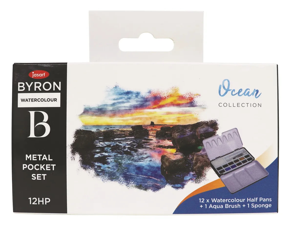 JASART Byron Watercolour Metal Tin Pocket Set