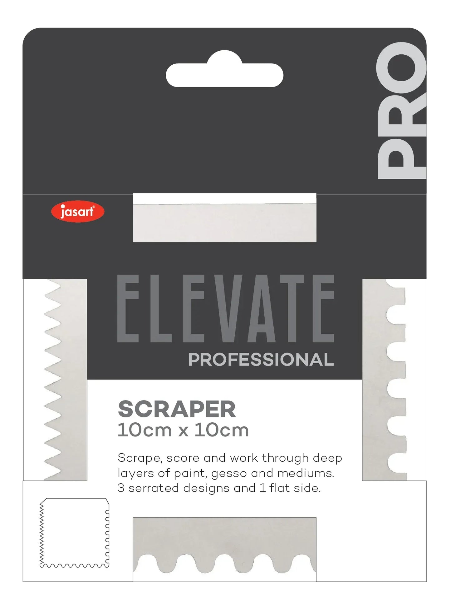 JASART Elevate Professional Scraper 10cm x 10cm