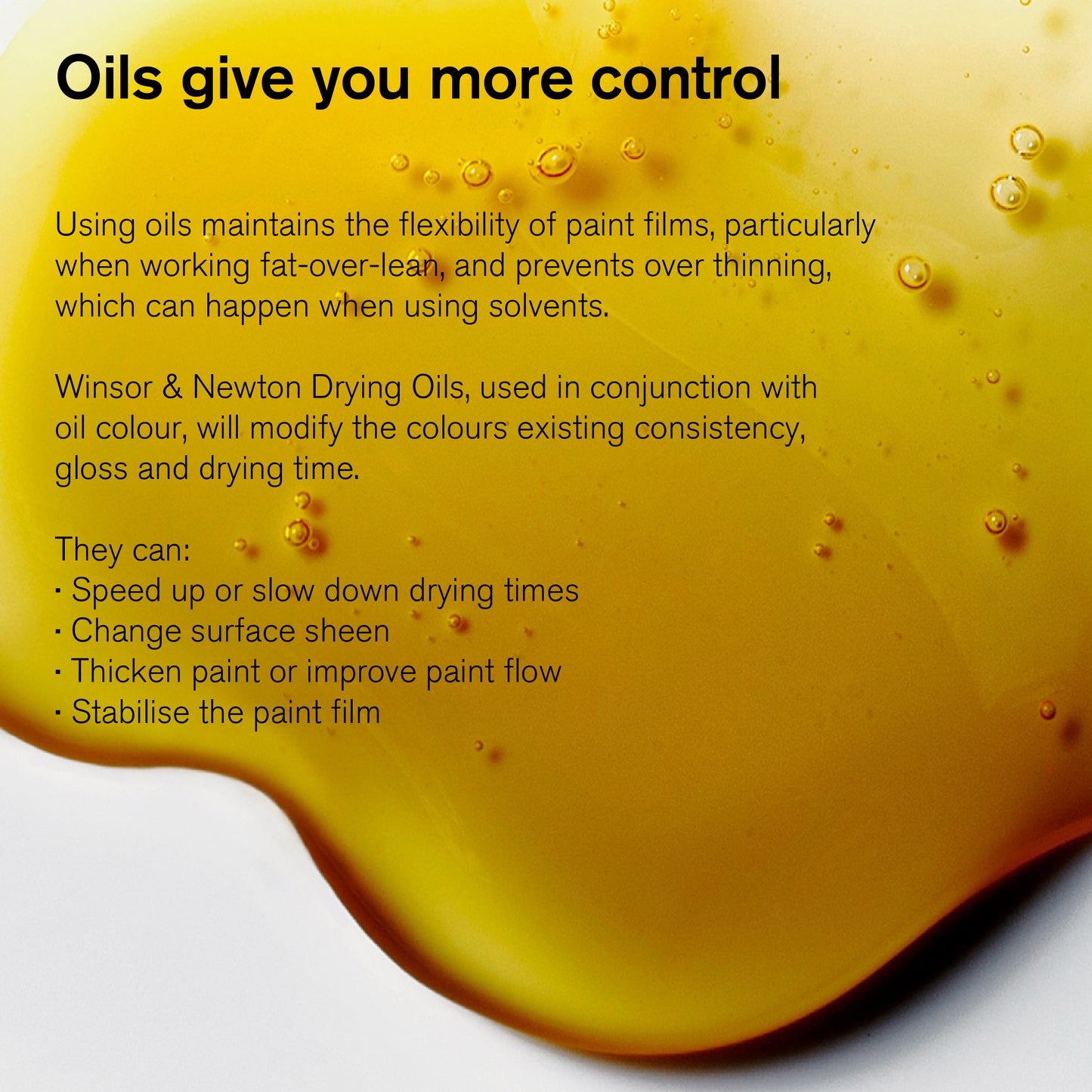 WINSOR & NEWTON Oil Colour Medium Linseed Stand Oil 75ml