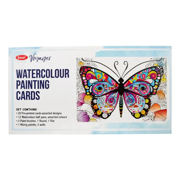JASART Watercolour Colouring Card Sets