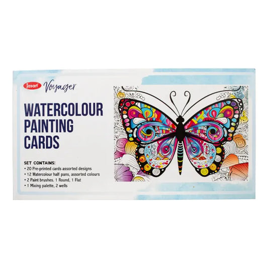 JASART Watercolour Colouring Card Sets