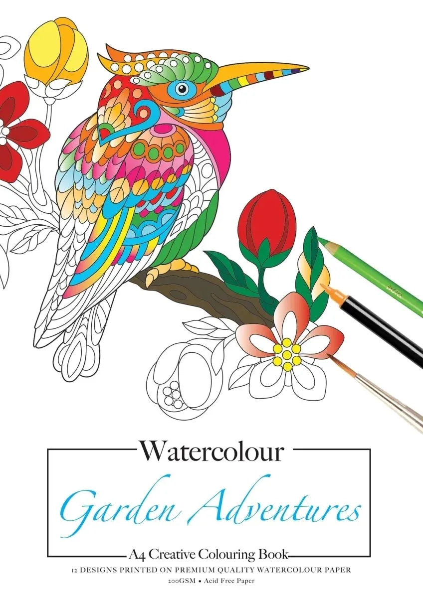 JASART Adult Watercolour Colouring Books