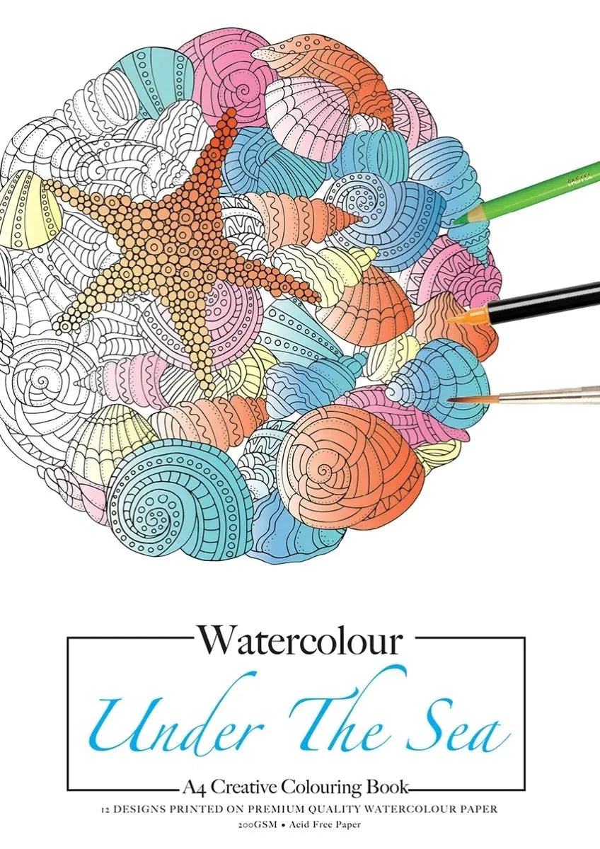 JASART Adult Watercolour Colouring Books