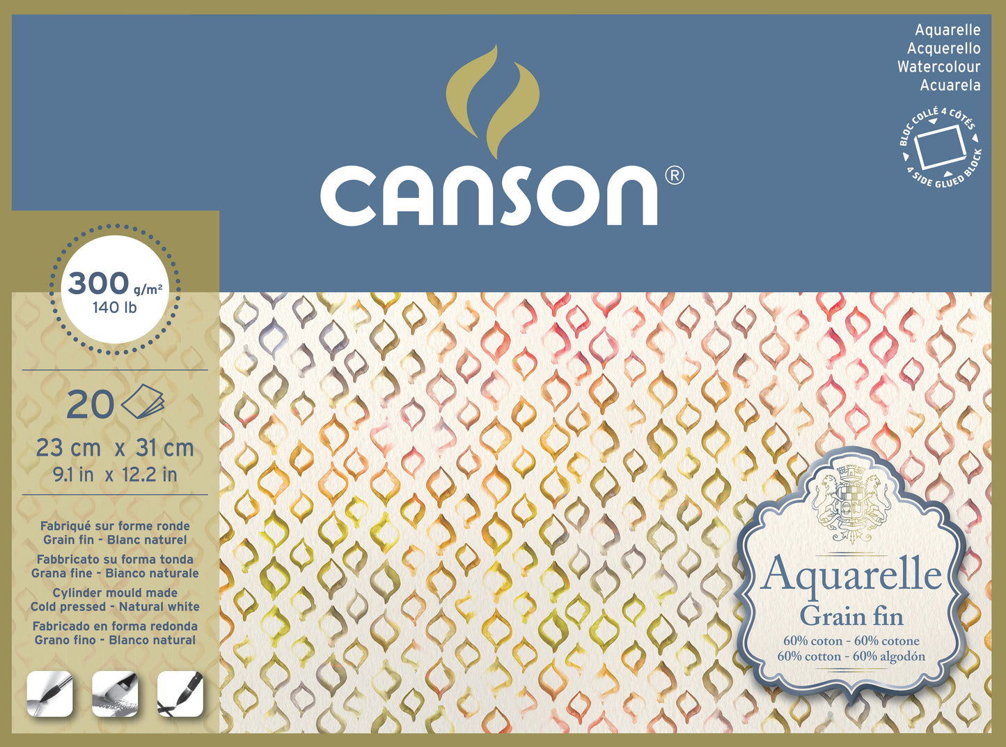 CANSON Aquarelle Block Watercolour Paper
