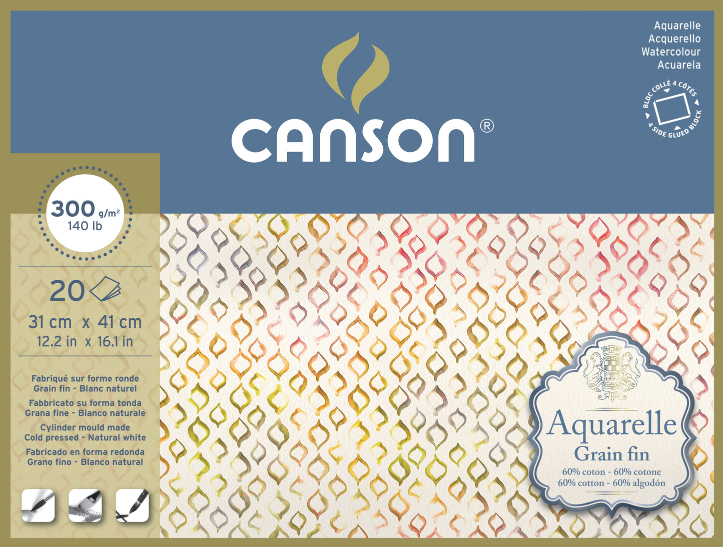 CANSON Aquarelle Block Watercolour Paper