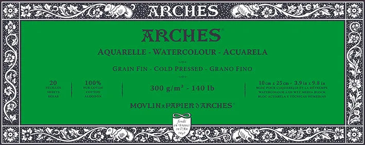 ARCHES Watercolour Paper Block Cold Pressed 300gsm