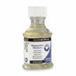 A 75ml bottle of Daler Rowney Watercolour Mediums Paper Varnish, showing the clear liquid inside and the white cap, on a white background.