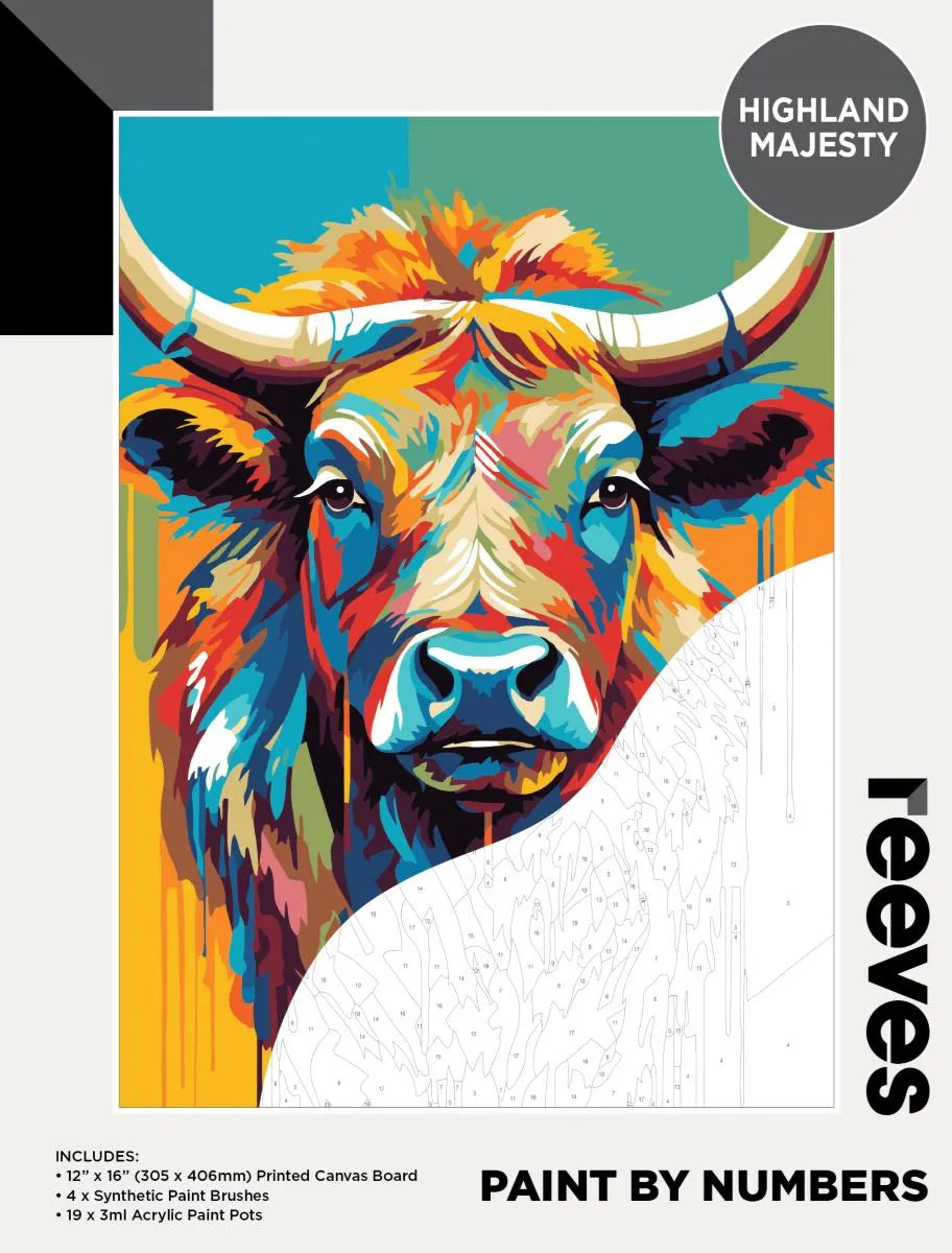 REEVES Paint By Numbers 12x16 Inch