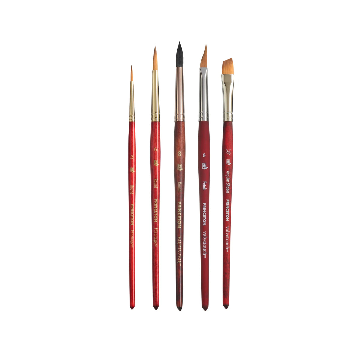 PRINCETON Professional Velvetouch Watercolour Floral Set 5pc