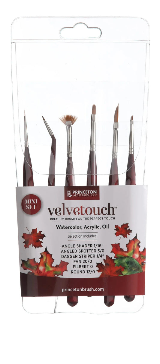 PRINCETON Velvetouch Mini Brush Set of 6