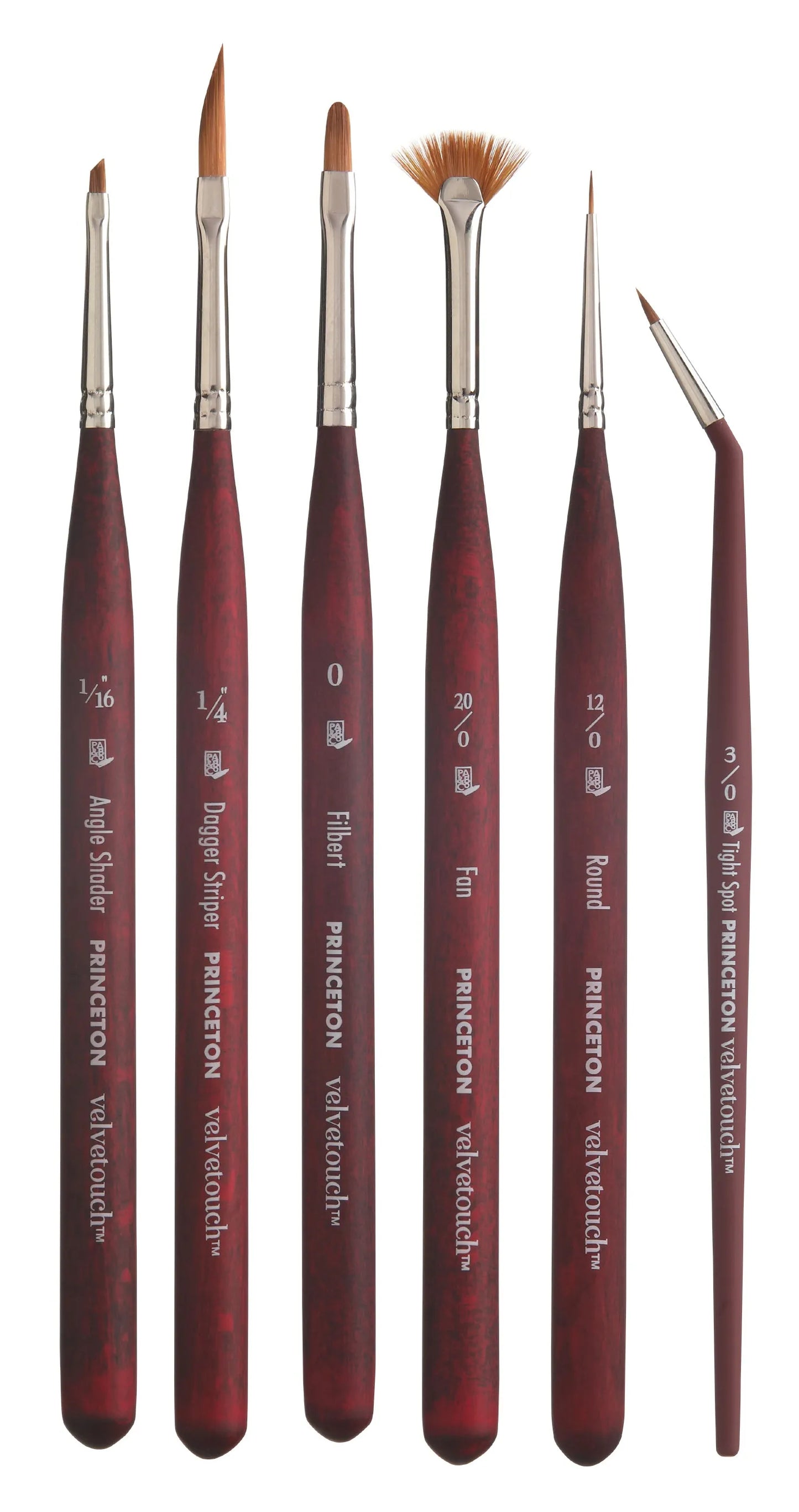 PRINCETON Velvetouch Mini Brush Set of 6