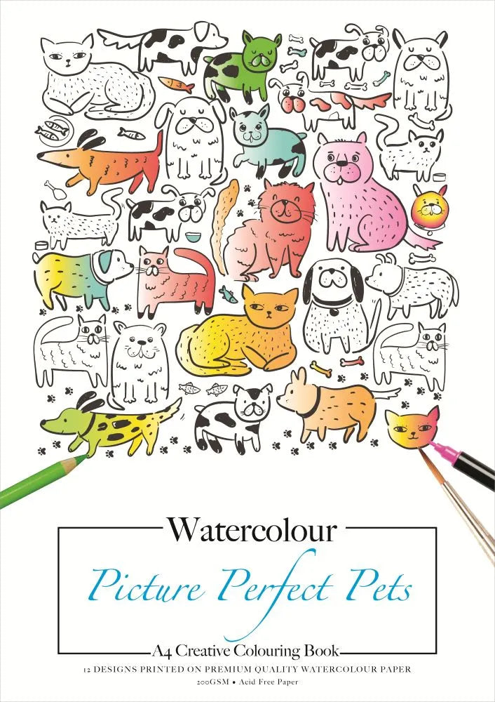 JASART Adult Watercolour Colouring Books
