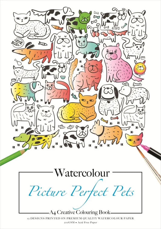 JASART Adult Watercolour Colouring Books