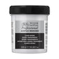 Jar of Winsor & Newton Professional Acrylic Clear Gesso Medium on a white background