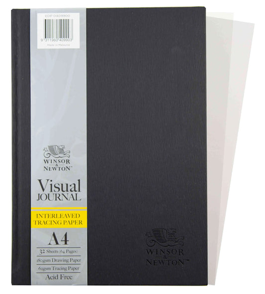 WINSOR & NEWTON Interleaved Tracing Paper Visual Journal A4 32 Sheets 180gsm