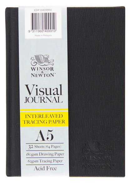 WINSOR & NEWTON Interleaved Tracing Paper Visual Journal A4 32 Sheets 180gsm