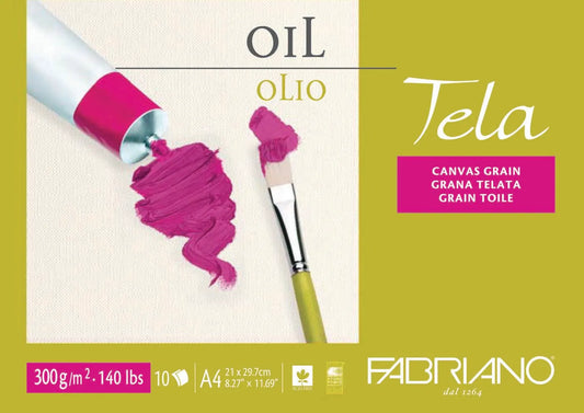 FABRIANO Tela Canvas Grain Oil Pads