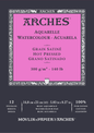 ARCHES Aquarelle Watercolour Pads 12 Sheet 300gsm