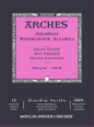 ARCHES Aquarelle Watercolour Pads 12 Sheet 300gsm