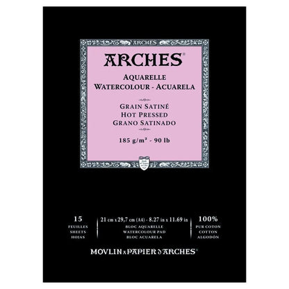ARCHES Aquarelle Watercolour Pads 12 Sheet 300gsm