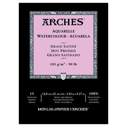 ARCHES Aquarelle Watercolour Pads 12 Sheet 300gsm