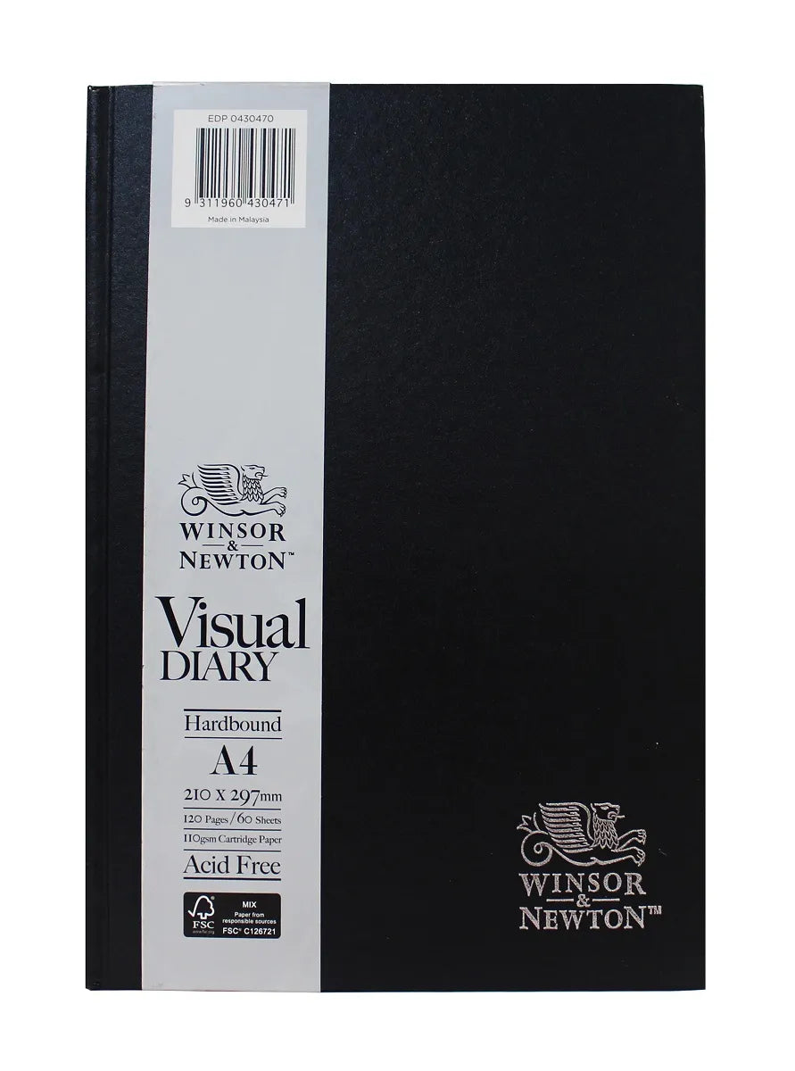 WINSOR & NEWTON Visual Diary Hardbound 60 Sheet 110gsm